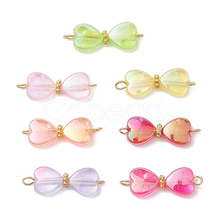 AB Color Transparent Acrylic Connector Charms PALLOY-JF04434-1