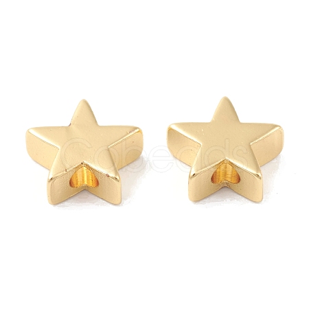 Rack Plating Brass Beads KK-G452-30G-1