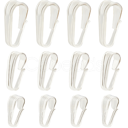 12Pcs 3 Size 925 Sterling Silver Snap on Bails STER-CN0001-20-1