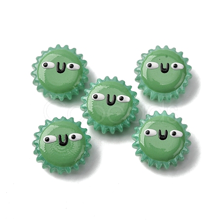 Fuuny Baking Paint Glass Enamel Beads LAMP-Q045-01E-1
