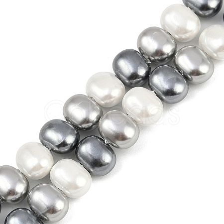 Electroplated Shell Pearl Beads Strands BSHE-H113-04A-1
