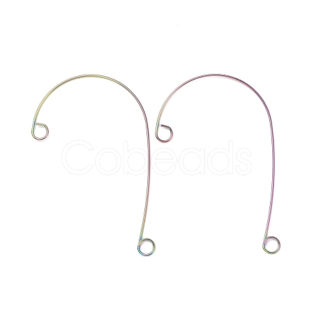 Rainbow Color 316 Stainless Steel Ear Cuff Findings STAS-H148-02M-1