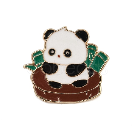 Panda Theme Enamel Pins JEWB-J006-02F-KCG-1