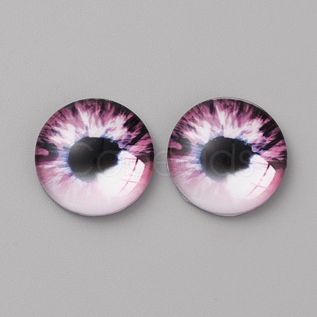 Glass Cabochons LS-GLAA-WH0033-75F-09-1