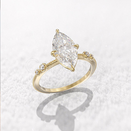 Brass Pave Cubic Zirconia Finger Rings FS-WG1A7FF-06-1