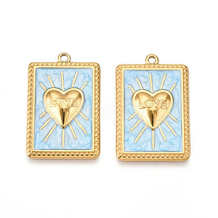304 Stainless Steel Pendants STAS-N108-26C-G-1