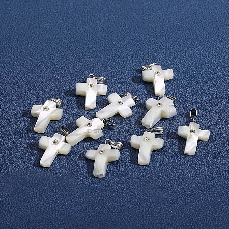 Natural White Shell Pendants LS-PW-WG99836-01-1