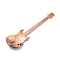 304 Stainless Steel Teaspoon, Guitar Spoon, for Stirring Mixing Sugar Dessert Coffee Spoon, Rose Gold, 120.5x32x1.5mm