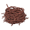 Synthetic Fibre Rope Imitation Barbed Wire for Party Decoration, Coconut Brown, 5~8x9mm, about 2.3m/pc