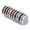 Round Iron Wire, Mixed Color, 28 Gauge, 0.3mm, about 65.61 Feet(20m)/roll, 10 rolls/set