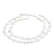 DICOSMETIC 2 Strands Cross Natural Sea Shell Beads Strands, 16~17x11~12x2.5mm, Hole: 0.5mm, about 23pcs/strand, 14.90''(37.84cm)