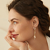 20Pcs 2 Style Brass Hoop Earring Findings KK-AR0003-24-6