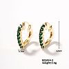 Heart-shaped Diamond Inlaid Hoop Earrings XW0736-4-1