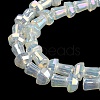 Electroplate Glass Beads Strands GLAA-K064-01A-09-4