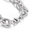 Tarnish Resistant 304 Stainless Steel Cross Chain Bracelets BJEW-L634-11P-3