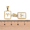 Constellations Natural White Shell Pendants STAS-M338-01I-G-3