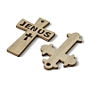 100Pcs Wood Pendants X1-WOOD-G020-01-2