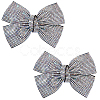 2Pcs Bowknot Rhinestone Hair Barrettes PHAR-HS0001-05-1
