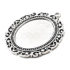 Tibetan Style Alloy Big Pendant Cabochon Settings LS-TIBEP-553-AS-FF-2
