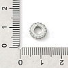 Rack Plating Brass Clear Cubic Zirconia European Beads KK-G501-06A-P-3