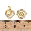 Brass Micro Pave Cubic Zirconia Pendants ZIRC-I367-05G-07-3