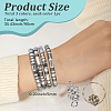 3Pcs 3 Colors 6MM Zinc Alloy Round Snake Chain Necklaces for Women NJEW-SC0001-66-2