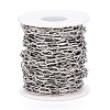 Tarnish Resistant 304 Stainless Steel Paperclip Chains CHS-M003-15P-4
