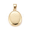 Brass Micro Pave Cubic Zirconia Locket Pendants KK-A161-41G-2