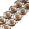 Electroplated Transparent Glass Beads Strands GL-CBA98F0-05C-1