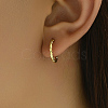 Fashionable Casual Brass Hoop Earrings XY7128-1