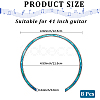 Waterproof PVC Flower Pattern Classical Guitar Sound Hole Ring Mouth Wheel Sticker DIY-WH20058-13A-2