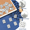 40Pcs 20 Styles Tibetan Style Zinc Alloy Pendants FIND-CJC0004-36-3