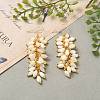 Natural Trochid Shell/Trochus Shell Cluster Earrings EJEW-JE04348-2