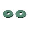 Flat Round Handmade Polymer Clay Beads CLAY-R067-10mm-46-7
