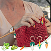 12Pcs 3 Style Vegetable Theme Alloy Enamel Pendant Locking Stitch Markers HJEW-AB00663-6