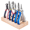 Wood Tongs Organizer Storage Board DIY-WH0136-104B-1