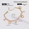 Summer Beach 304 Stainless Steel Charm Anklets for Women UX9866-3-1