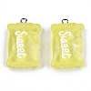 Transparent Resin Pendants LS-X-RESI-S356-54A-04-1