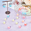 60Pcs AB Color Plated Acrylic Beads SACR-SC0001-40-4