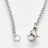 Non-Tarnish 201 Stainless Steel Pendant Necklaces NJEW-T009-JN060-1-40-3