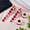 4Rolls Coated Paper Self-adhesive Stickers Roll STIC-FH0001-27A-4