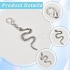 Snake Alloy Shoes Charms HJEW-CP00018-5