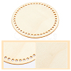 12 Sets 4 Style Wooden Basket Bottoms DIY-GF0004-76-4