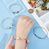 4Pcs 2 Colors 304 Stainless Steel Bangle Makings STAS-UN0053-10-4
