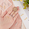 16Pcs 2 Colors Brass Moon Phase Bar Pendants KK-BBC0004-44-4