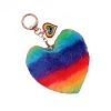 Imitation Rabbit Fur Keychain PW-WG73195-01-4