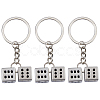 3Pcs Zinc Alloy Keychains KEYC-FH0001-74-1
