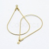 Brass Hoop Earrings Findings X-KK-F727-23G-NF-2