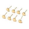 SHEGRACE Brass Stud Earring Findings XGR0105G-151G-1