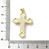 Brass Pave Shell Pendants X-KK-I708-17B-G-3
